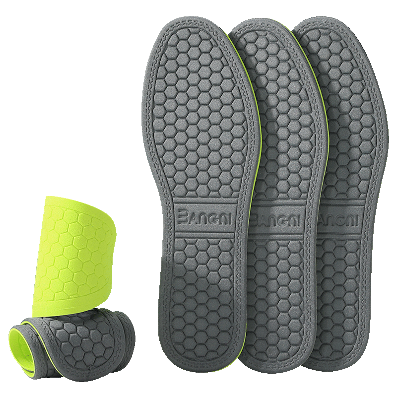 3AnGnI Insoles, Nano Men's Sweat-Absorbing And Odor-Resistant Shoe Inserts, Antibacterial Deodorizing Breathable Moisture-Wicking, 5 Pairs Pack, Mint Style