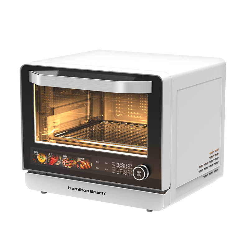 Hamilton Beach Microwave Oven, Variable Frequency Household Baking Oven, Microwave Steaming And Frying All-In Machine, Flat-Top 23L Defrosting And Heating MW23102