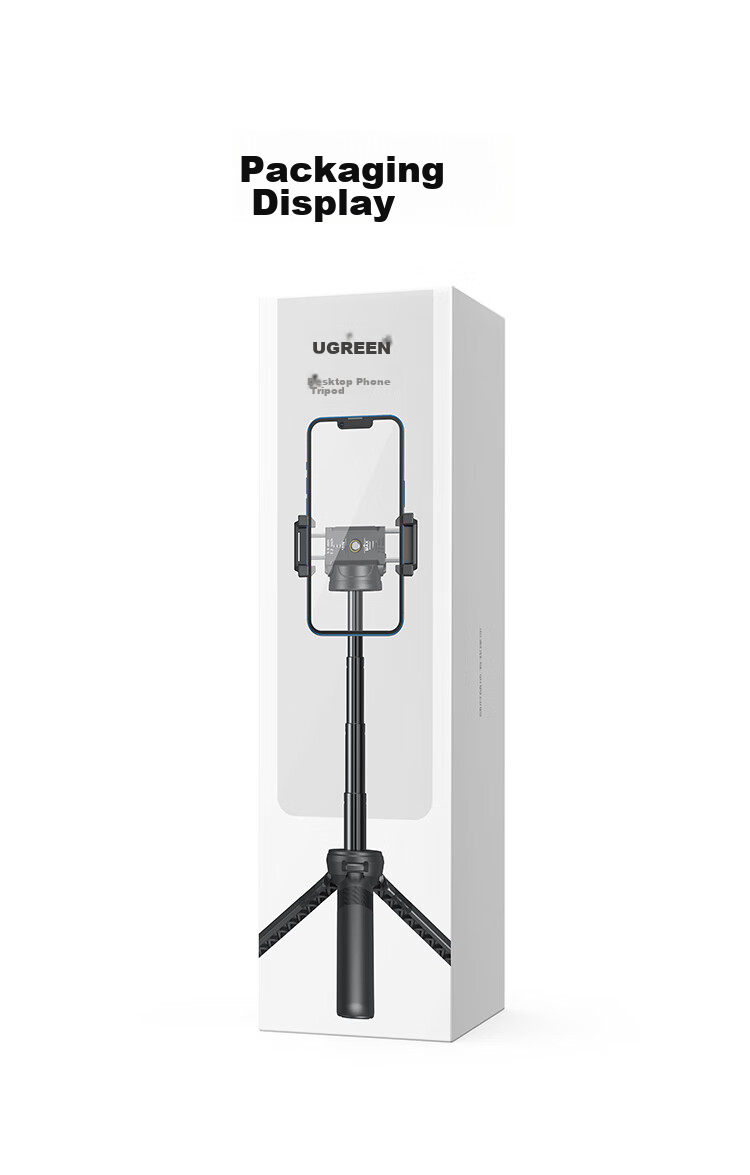 UGREEN Phone Stand Selfie Stick Tripod Desktop Gimbal Live Streaming Vlog Extension Pole Handheld Suitable for DJI Pocket 3/4/4 Pro, Ying Shi Luna, Mirrorless Camera Action Camera 15