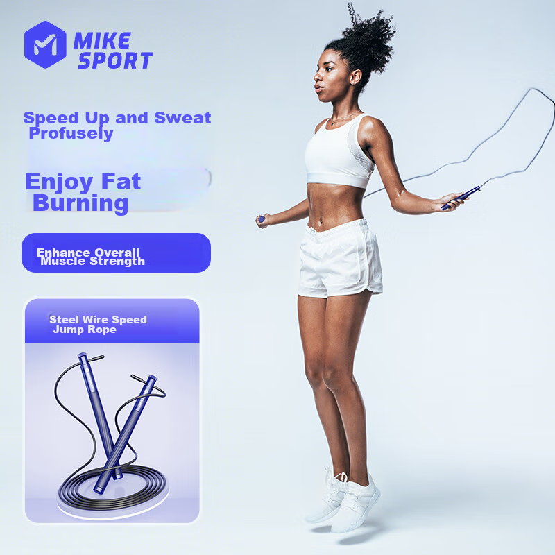 Mike's Recommended Bearing Speed Jump Rope Steel Wire Alloy for Adults, Fitness Weight Loss Exercise Competition And Exam Use