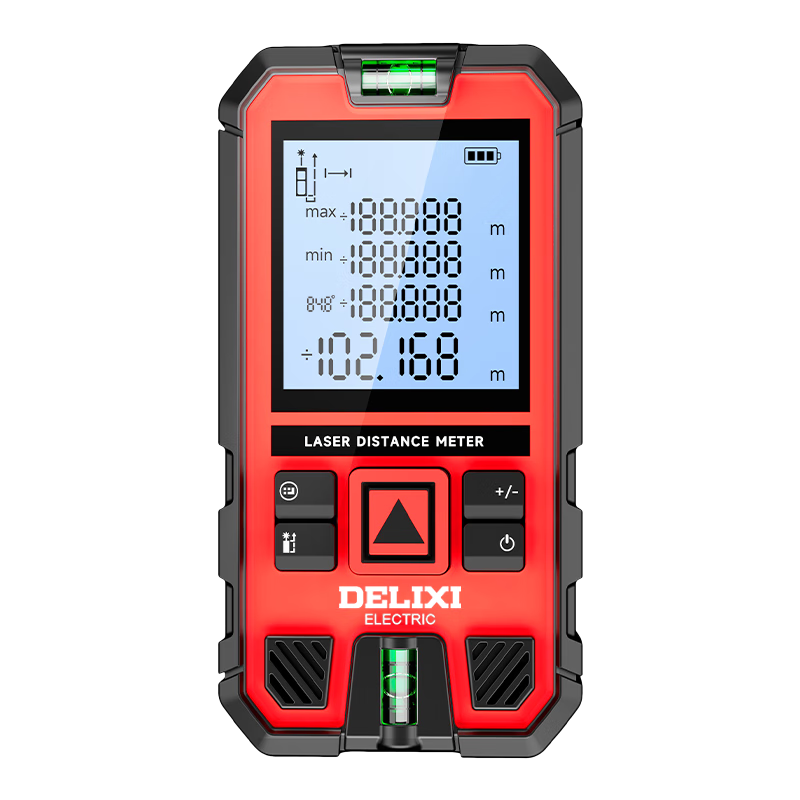 DELIXI ELECTRIC Laser Rangefinder with Voice Broadcast, High-Precision Infrared Outdoor And Home Use Room Measuring Electronic Ruler, 50 Meters