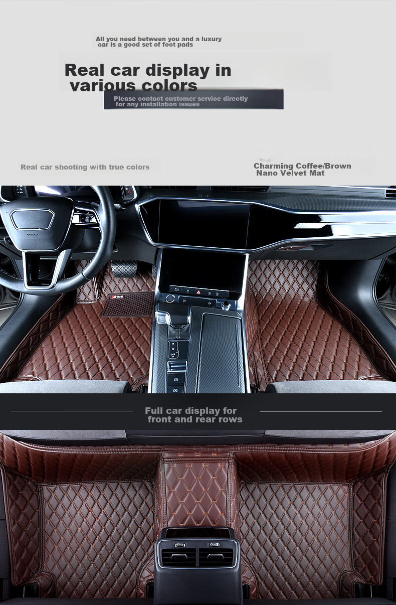 SIKEDI Car Floor Mats for Volkswagen Passat, Full Coverage, Suitable for 2019-2026 Models, Durable, Waterproof, Odorless 12