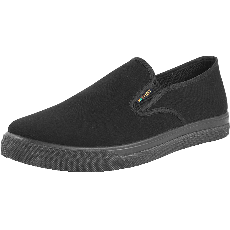 3515 Traditional Cloth Shoes, Breathable Dad Shoes, Casual Rubber Soft-Soled Old Beijing Cloth Shoes for Men, Work Shoes, Black, Size 41