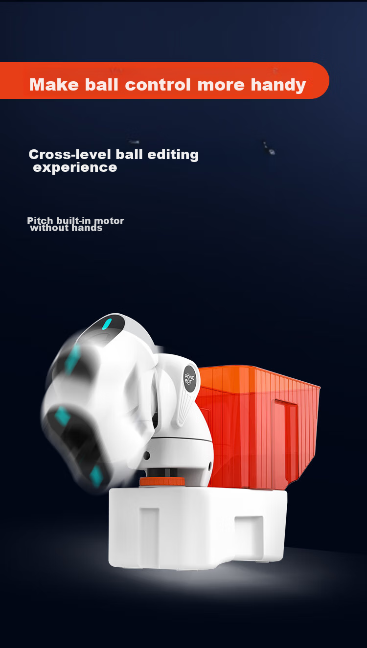 Pongbot NOVA Table Tennis Ball Machine, Portable Smart Table Tennis Training Device for Adults at Home, Ball Launcher 8
