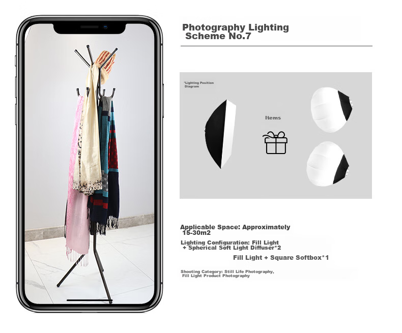 Hakutatz LG-300W Deep Softbox Kit, Live Streaming Fill Light, Professional Photography Lighting, Soft Sunlight Lamp, Continuous Light, Children's Portrait Photography, Video Portrait, Streamer Clothing Light Box Equipment 21