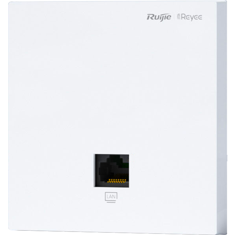 WiFi 6 Wireless AP Panel RG-EAP162 (G) V2, Gigabit Dual-Band 1800M, Enterprise-Grade Whole-House WiFi Router for Large Homes And Villas, Hotel Use, 86 Ultra-Thin Model