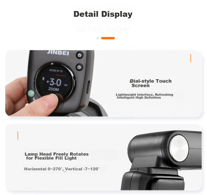 JINBEI Hi-460MAX Hot Shoe Flash for DSLR And Mirrorless Cameras, TTL High-Speed Sync, Portable for Outdoor Shooting, Compatible with Sony Hi-460MAX Sony Version (For Sony) 20