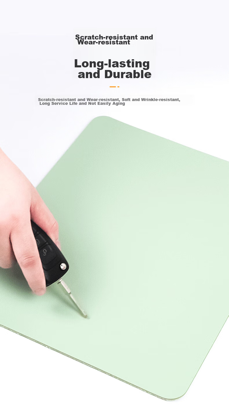 DiyiGongfang Rectangular Mouse Pad, Solid Color Simple Small Size, Instagram Style Laptop Pad, Mouse Leather Pad, Waterproof And Dirt-Resistant, Office Fresh Style for Girls And Boys, Ultra-Thin Gaming Mouse Pad 7