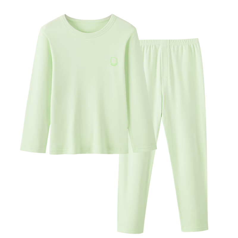 Hengyuanxiang Children's Thermal Underwear Set for Boys And Teenagers, Thin Fleece Thick Winter Style Autumn Top And Pants, Antibacterial Base Layer Pajamas