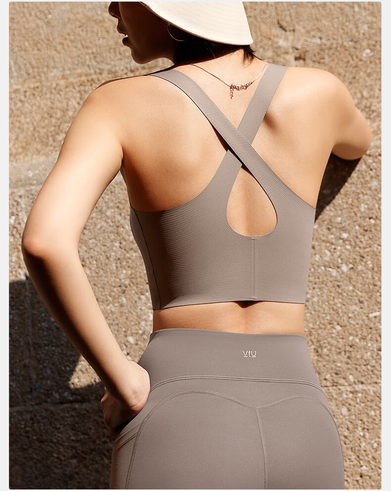 VFU Sports Bra, Comfortable Shock-Absorbing And Anti-Sagging Yoga Wear, Workout Underwear, Pilates Bra, Night Sky Blue, Size M 14