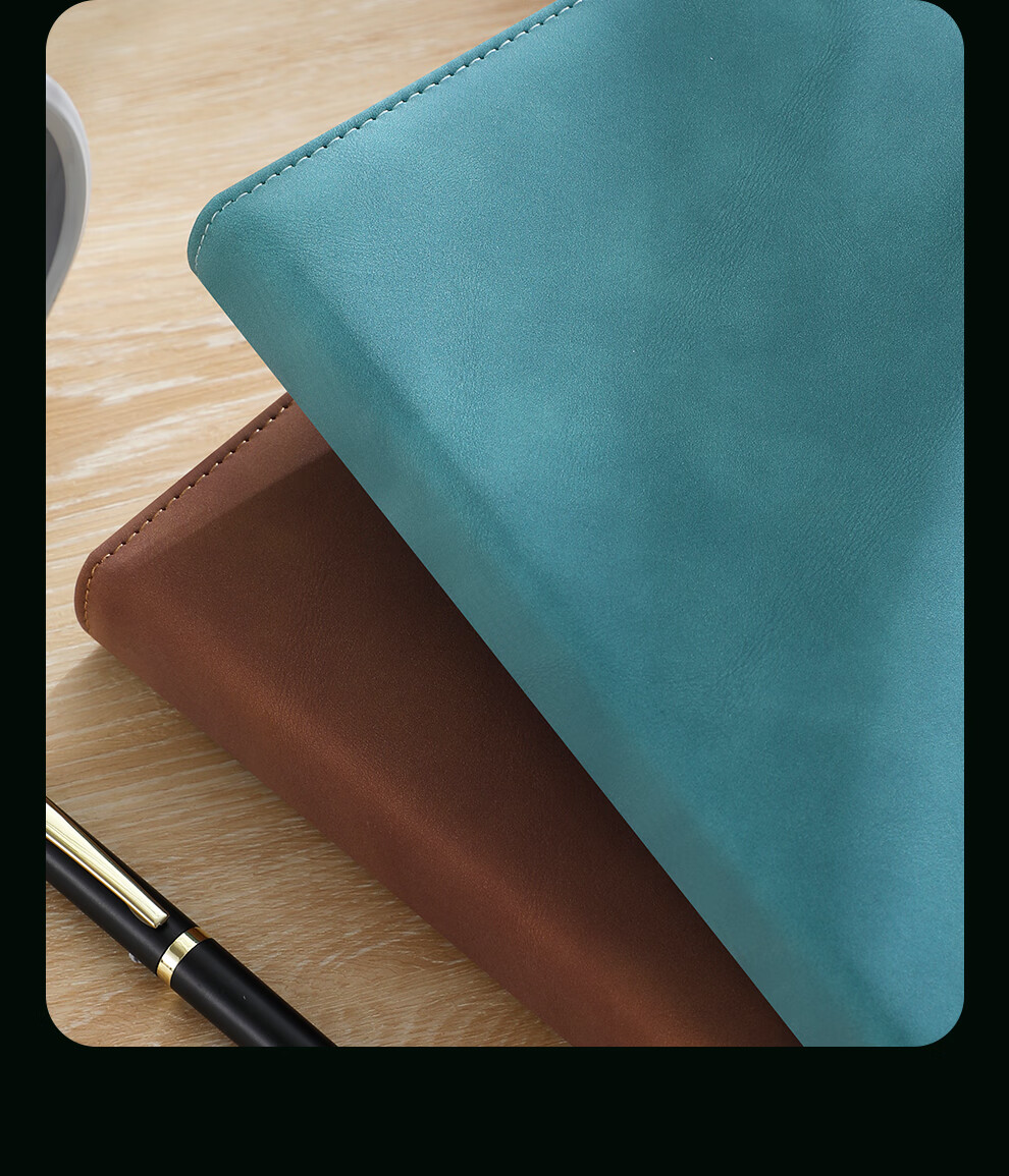 Faramon Notebook A5 Thick Journal Business Lambskin Cover Vintage Notebook Work Diary Meeting Minutes Book Office Stationery Customizable Brow 8