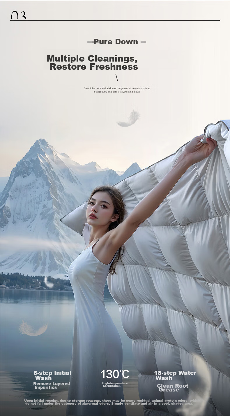 FUANNA × Jingdong Collaboration [Li Xiaoran's Choice] 90% Duck Down Comforter Winter Quilt 203×229cm 3