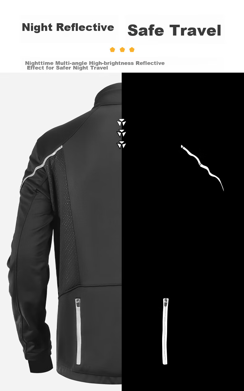 WestBiking WestBiking Autumn And Winter Bicycle Riding Jacket, Long-Sleeve Set, Warm Fleece-Lined Cycling Sportswear 8