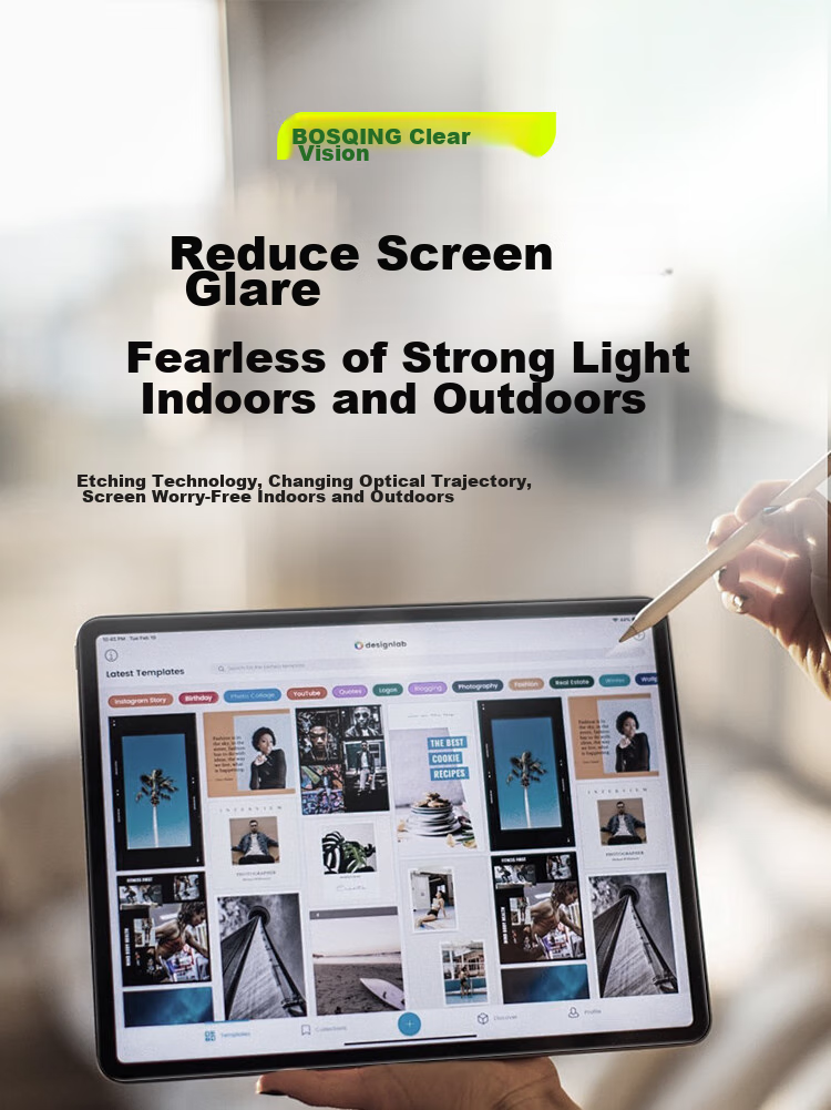 BOSQING [AG Frosted Eye Protection Film] for IPad Tempered Glass Screen Protector, Anti-Blue Light, Compatible with 9th/8th/7th Generation, Anti-Glare, 2021 Model 10.2-Inch 9th Gen Apple Tablet Screen Protective Film 9