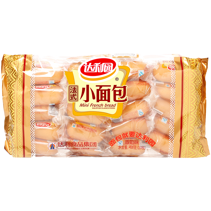 达利园法式小面包香奶味400g独立包装儿童学生充饥解馋休闲零食早餐