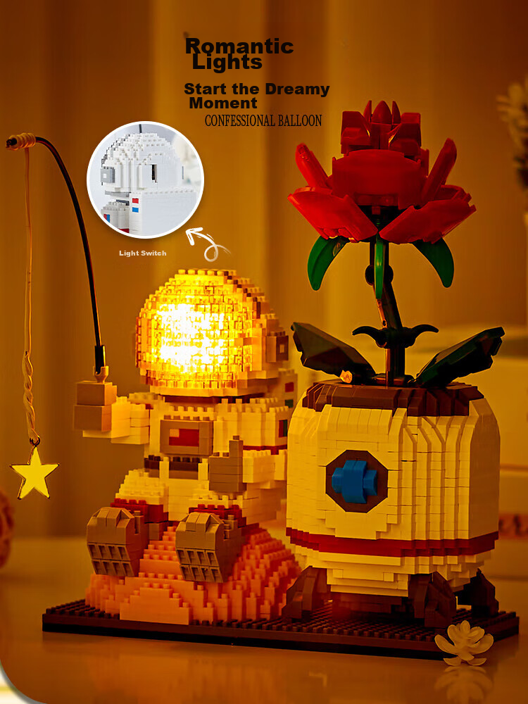 Guanchao Astronaut Pen Holder Building Blocks Educational Toy for Boys And Girls Aged 6-12 Birthday Gift Model 5