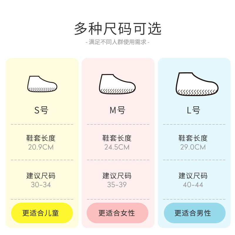 BANANA TRIP Rain Shoe Covers, Transparent Elastic Silicone Shoe Covers, Waterproof, Thickened, Wear-Resistant, Portable, Rain Protection Shoe Covers, Size S (30-34)