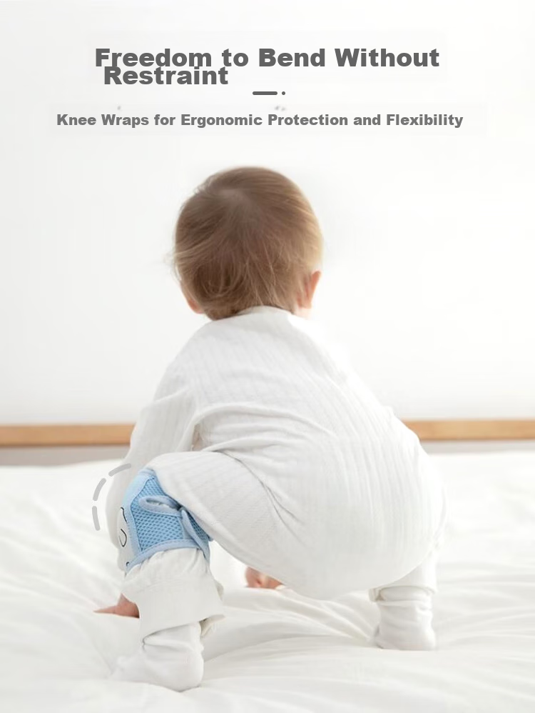 9i9 Baby Knee Pads Crawling Anti-Fall Elbow Guards Breathable Mesh Non-Slip Toddler Walking Protection 2 Pairs A99 5