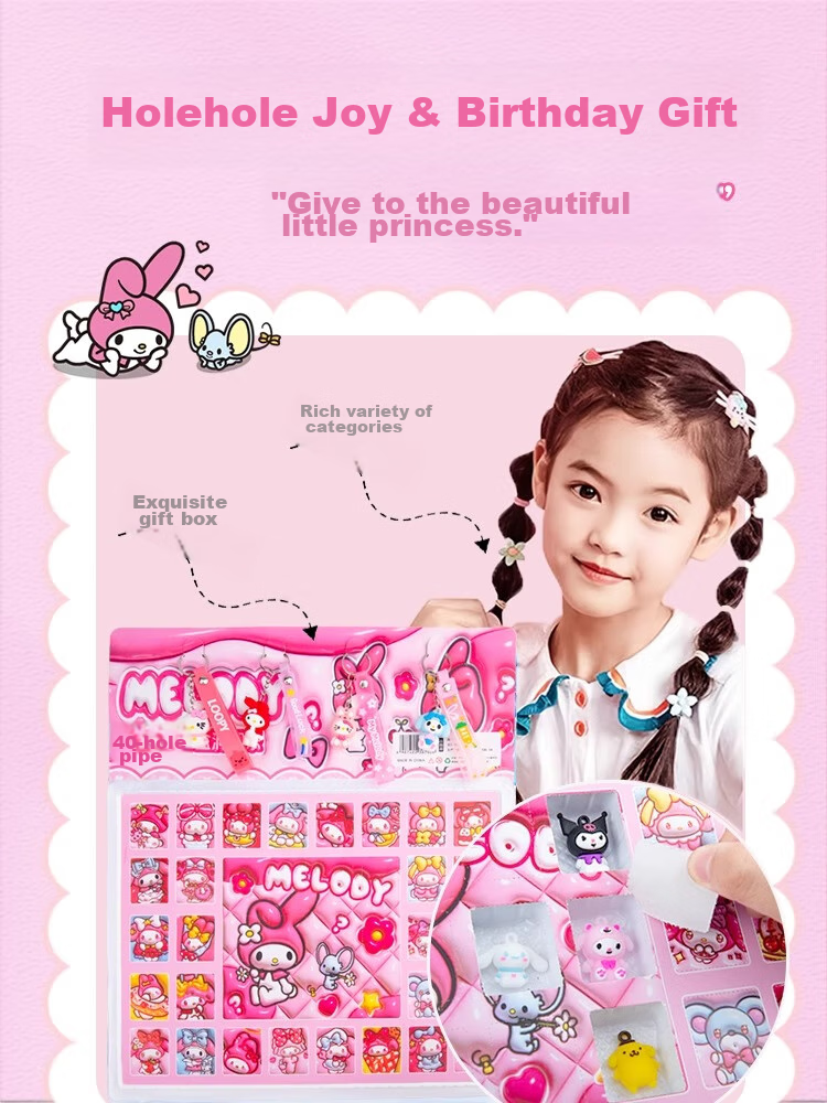 Shangmeibeibei Melody Hole-Punch Blind Box, Poke-A Game, Children's Raffle Box, Squeeze Toy, Girls' Toys, for Ages 3-6, Birthday Gift 2