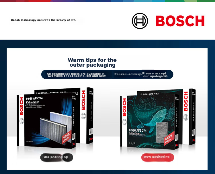 BOSCH Air Conditioning Filter Element 5274 for Fengxing SX6/T5L/M6/X5/X6/Haval H7L/WEY VV7/P8 And Others 1