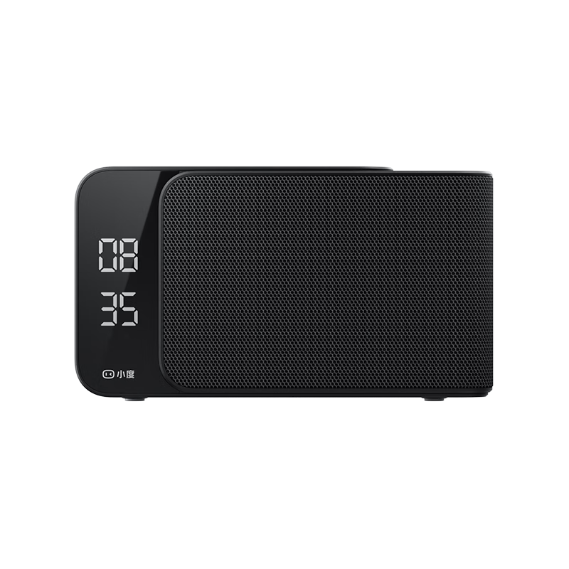 Xiaodu Smart Speaker MatePro Black [Super Xiaodu] AI Question Answer Chat Outstanding Voice LED Clock Alarm Voice Bluetooth Speaker Elderly Dialect