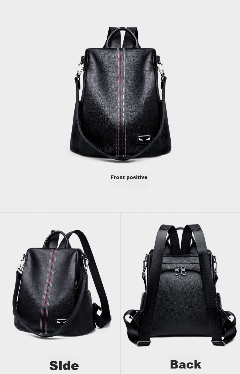 ZOOLER Women's Backpack, 2026 New Light Luxury Genuine Leather Backpack, Anti-Theft Soft Leather Travel Backpack for Women, Birthday Gift 15