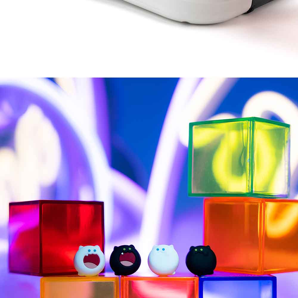 Jixiang Bobo Cat Switch Joy-Con Capsule, Compatible with OLED/NS/LITE Silicone Protective Cover for Joy-Con Controller, 4-Piece Set, Gaming Accessories 14