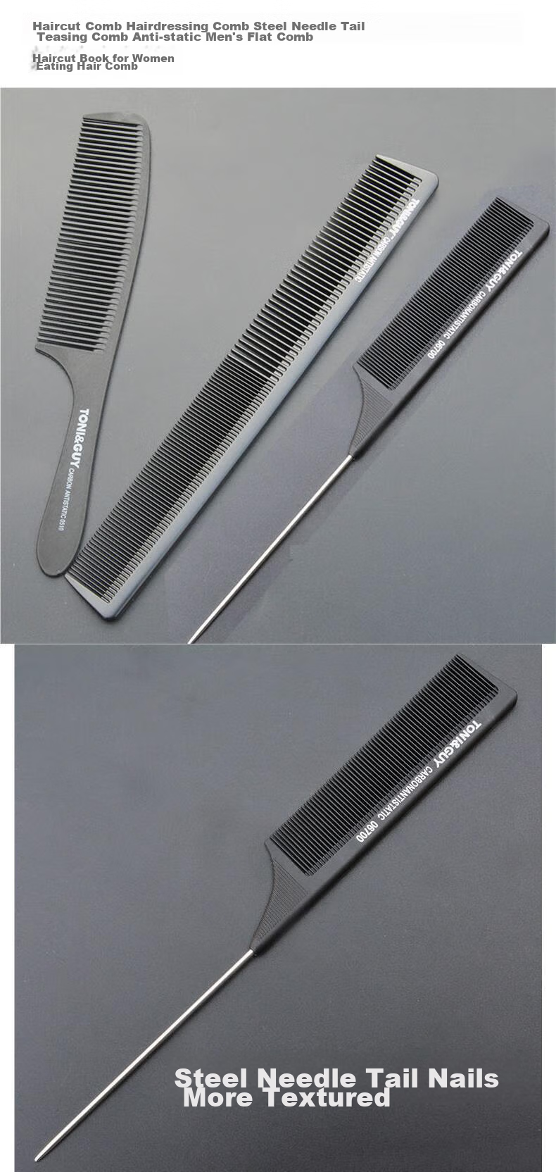 Qingling Wide-Tooth Curly Hair Comb Large-Tooth Massage Comb for Women Post-Perm Long Hair Volumizing Anti-Static Home Use 1