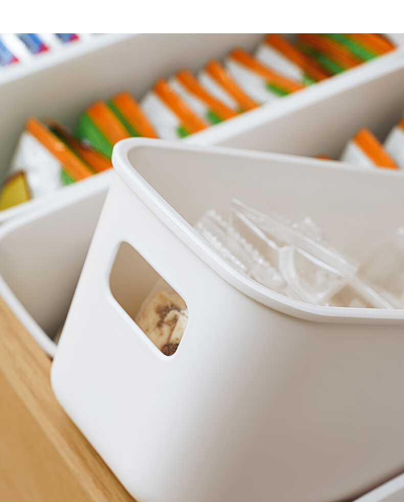 Jicang Storage Box, Household Kitchen Organizer, Plastic Storage Container, Snack And Cosmetics Storage Box, Storage Bi 3