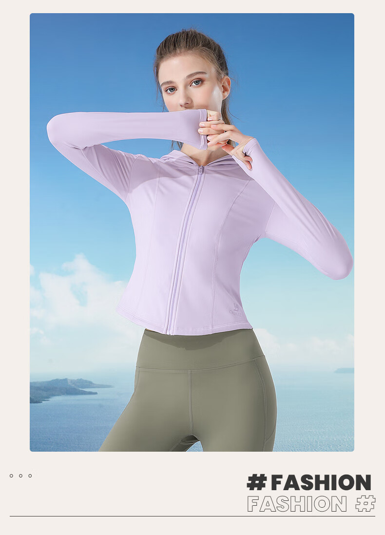 CAMEL Quick-Dry Sun Protection Jacket for Women, Original Yarn Ice-Feel Outdoor Sports Hoodie, Slim-Fit New Summer Top Coat 27