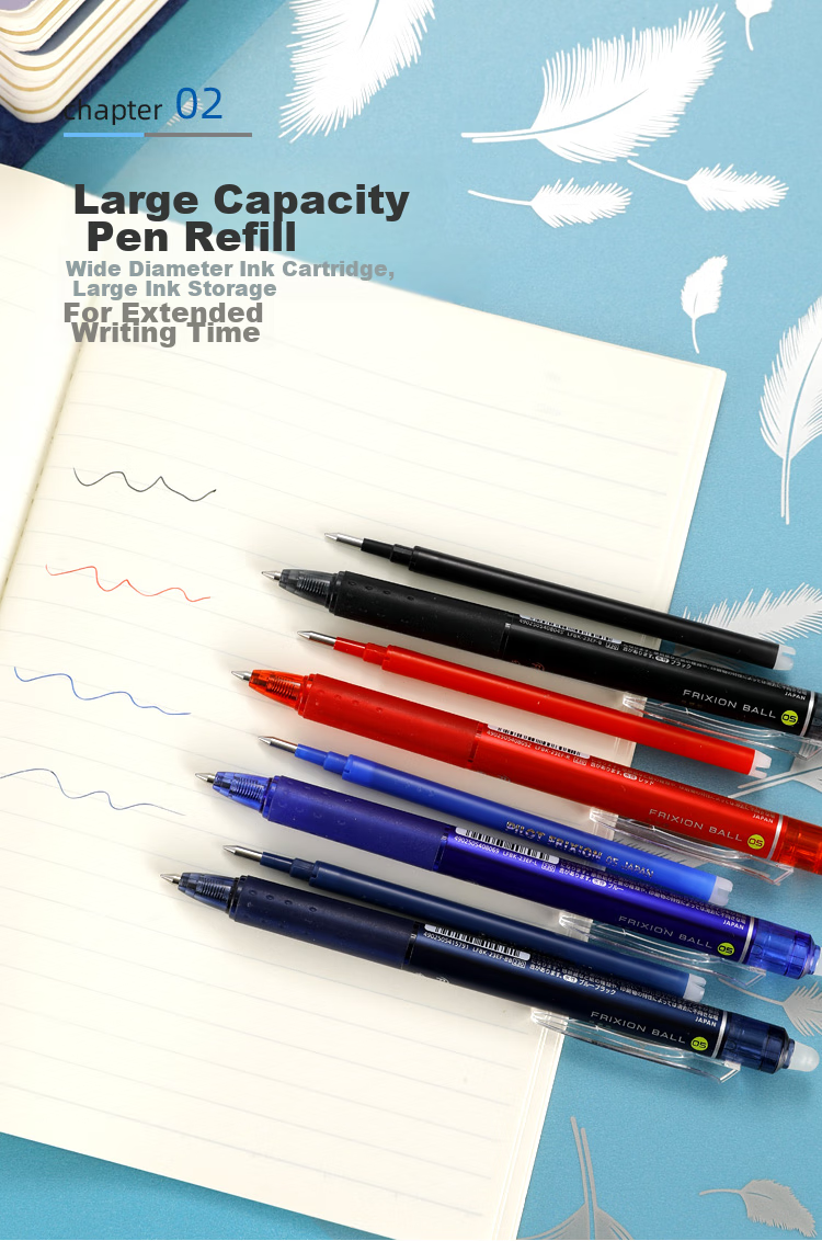 PILOT Erasable Gel Pen Refill for Signature Pens And Ballpoint Pens, Student Stationery Office Supplies (Compatible with LFBK-23EF) BLS-FR5 Red 0.5mm 4