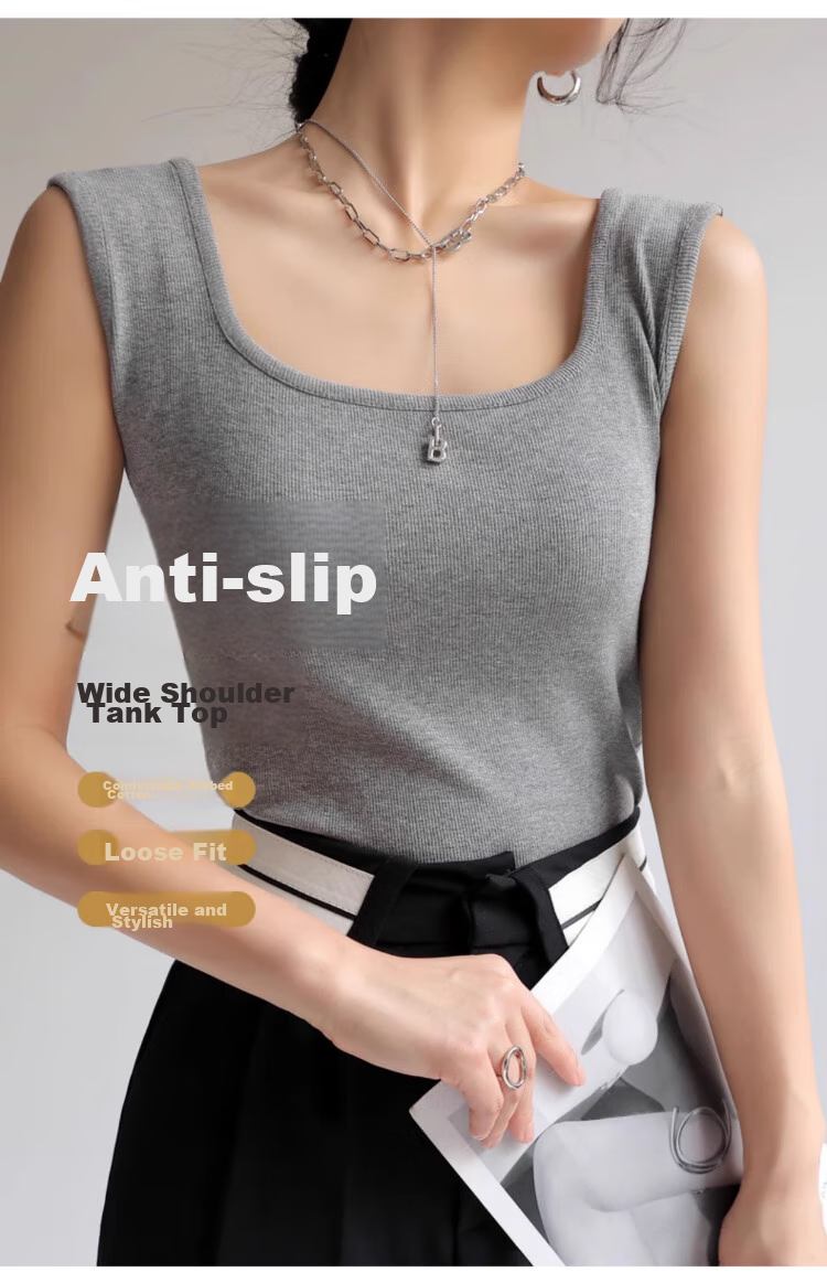 XUEXIMAN Women's Camisole Tank Top, Autumn And Winter Sexy Inner Wear, Solid Color Thin Base Layer, Beautiful Back Design, Inner Wear And Outer Wear Top, XL 10