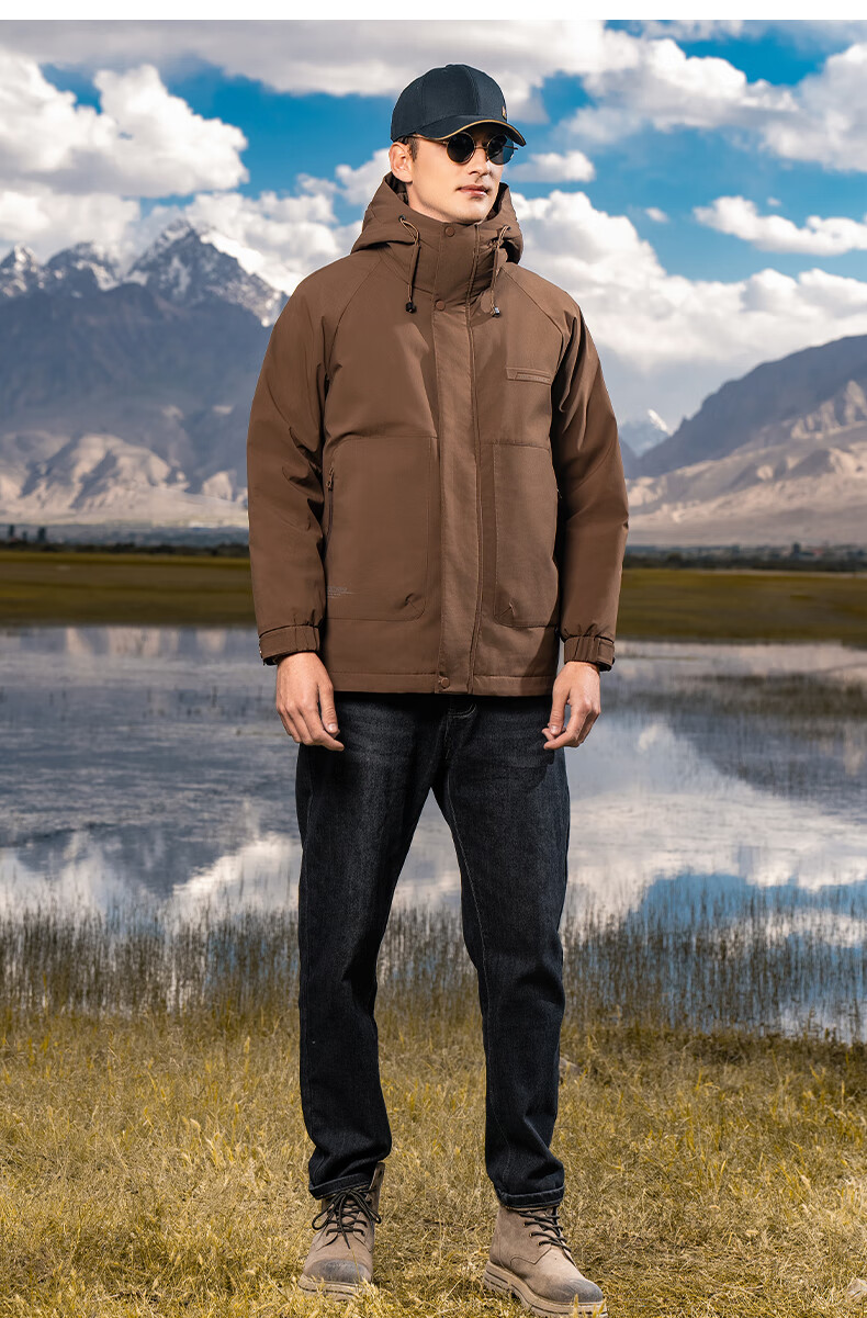 YAYA Men's down Jacket, Short Hooded Style, Thick Warm Coat for Young People, New Winter Outdoor Casual Workwear Jacket 24076 16