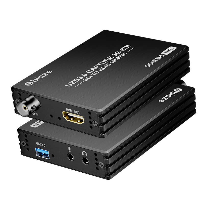 BIAZE SDI Capture Card, HD Ring-Out Camera, DSLR Camera, Network Teaching Video, E-Commerce Live Streaming, Zoom, Tencent Meeting Recording Box