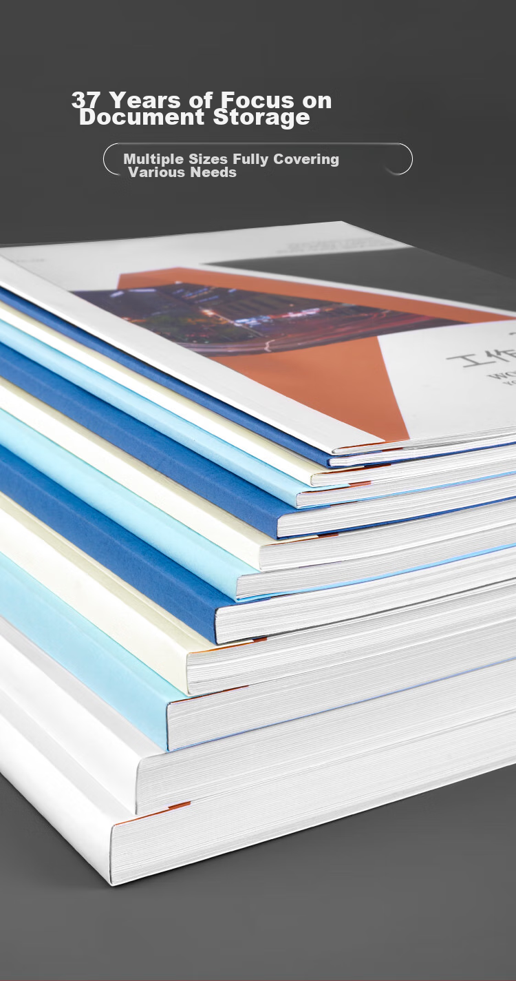 DSB (Dishibi) High Transparency Thermal Binding Covers A4, Specialized for Thermal Binding Machines, Blue, 1mm Thick, Pack of 24 3
