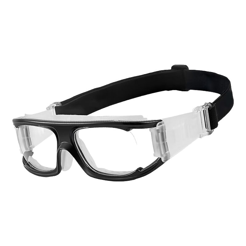 Boshide Basketball Glasses, Nearsighted Glasses, Sports Goggles for Men And Women, Prescription Available, Black, Left And Right Eye 200 Degrees