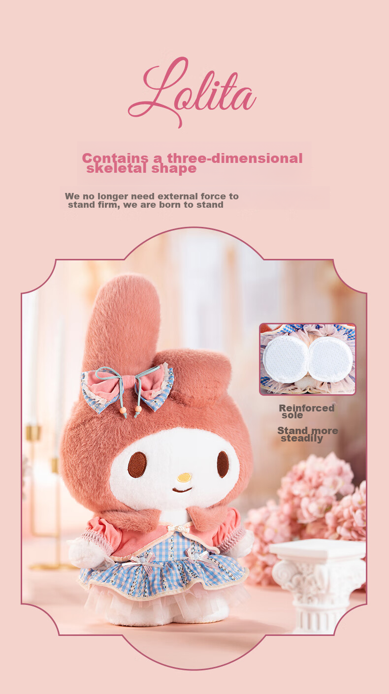 Cinnamoroll, Lolita Cinnamoroll Plush Doll Toy, Sanrio Toys, Birthday Gift for Girls, Qixi Valentine's Day Present 10