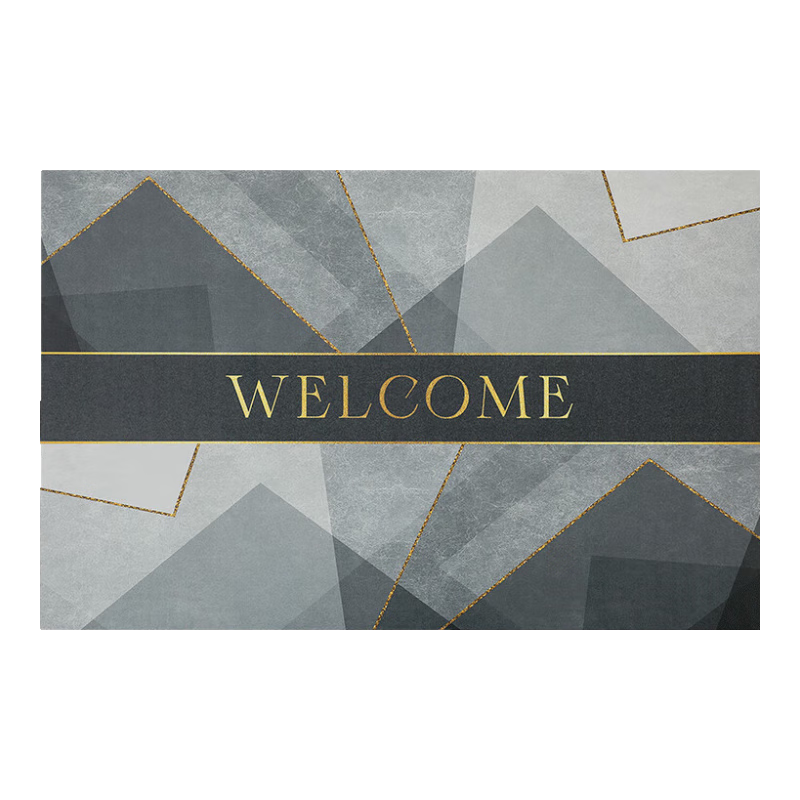 Huaxu Home Entrance Door Mat, Leather Doormat, Foyer Rug, Dirt-Resistant, Washable, Cuttable, Size 100120