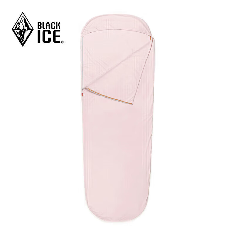 BLACKICE Adult Outdoor Sleeping Bag Liner, Dirt-Proof Bed Sheet, Mummy-Style Travel Portable Sleeping Bag Liner [Light Pink Left Zipper]