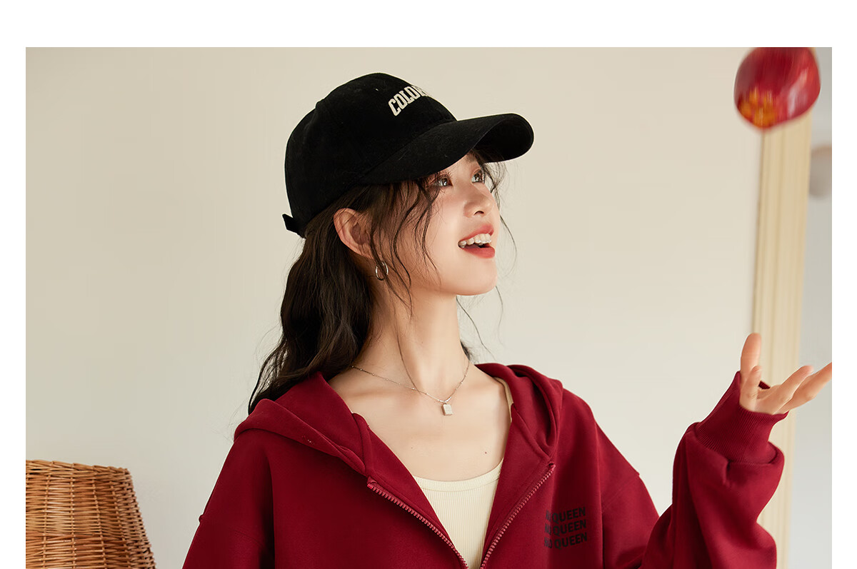 Halo Queen Women's Hoodie Jacket, Zip-Up Sweatshirt, New Year Red Outfit Top H143U1004 20