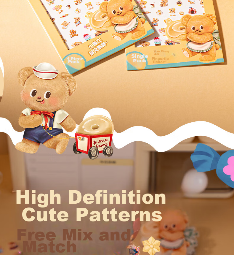 Deli Children's Day Gift Guardian Sweetheart Sticker Book 20 Sheets DIY Craft Fun Stickers Phone Decoration Stickers TX206 4