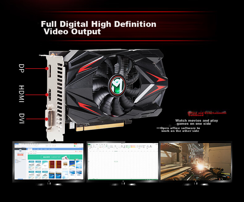 MAXSUN MS-RX550 TF 4G Gaming and Office Graphics Card 6