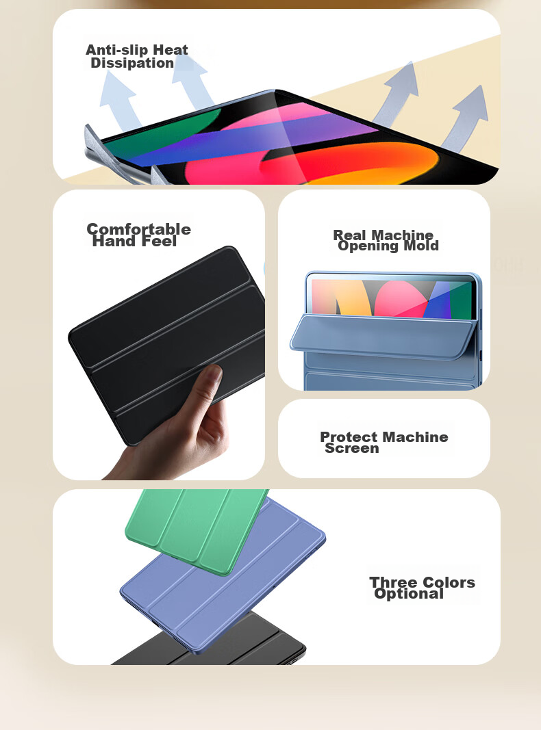 CangHua Protective Case for Redmi Pad SE, Compatible with 2023 Xiaomi Tablet REDMI Pad SE, Full Protection Anti-Drop Cover for Redmi Tablet Computer Stand 3