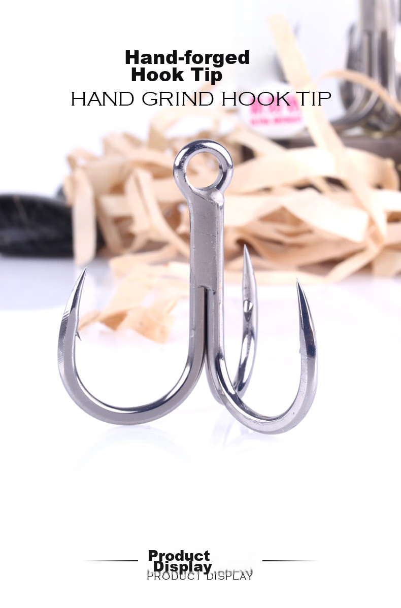 BKK 6071-4X Three-Hook New Anti-Rust Hook, Three-Prong Hook, Sea Fishing Lure Hook 1