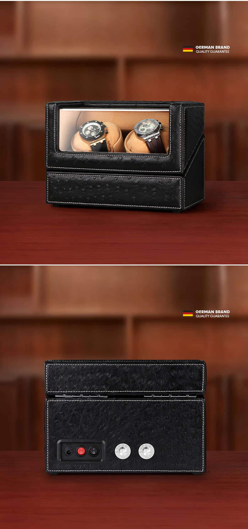 DrikLux Watch Winder, Automatic Mechanical Watch Shaker, Home Use Quiet Anti-Magnetic Watch Storage Box, Gift for Husband Or Boyfriend 9