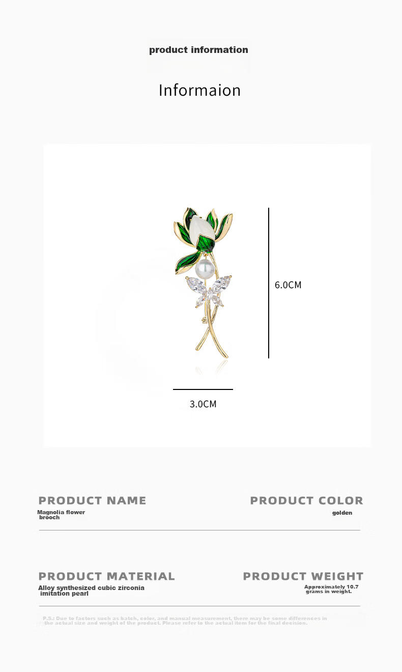 Qlady Orchid Brooch, High-End Women's Elegant Corsage, Anti-Exposure Pin, Scarf Buckle, Suit Accessory, Birthday And Mid-Autumn Festival Gift 3