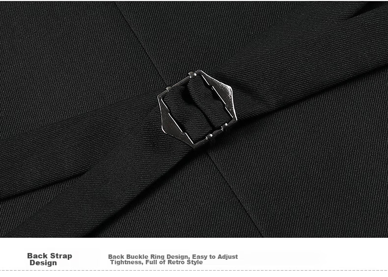 ROMON Suit Vest for Men, Slim Fit Business Professional Work Attire, Wedding Groom Waistcoat Vest, Men's Suit Jacket 22
