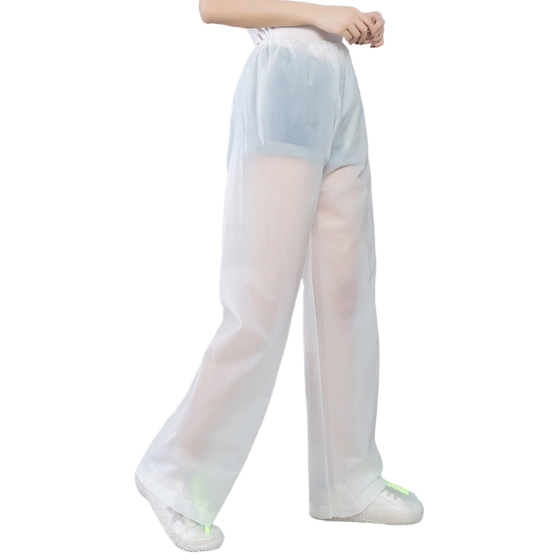 BWNK Adult Rain Pants, Non-Disposable, Thickened, Wear-Resistant, for Outdoor Cycling And Hiking, Transparent, One Size Fits All