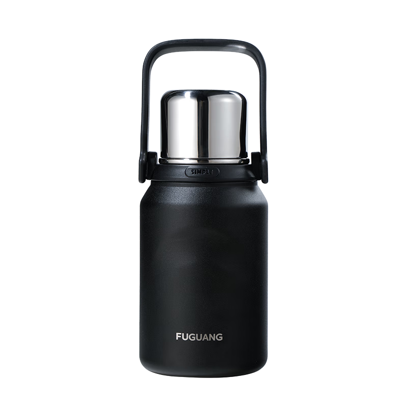 Fuguang Insulated Tea Cup with Lid, Outdoor Steeping Mug, Portable 316L Stainless Steel Tea Infuser, 900ml Capacity