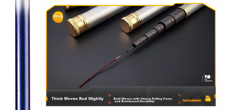 Taiyu 5.4-Meter Fishing Rod, Short Section Stream Rod, 37-Tune Carbon Fiber Ultra-Light Ultra-Hard Hand Rod, Carp And Crucian Carp Rod Set 30